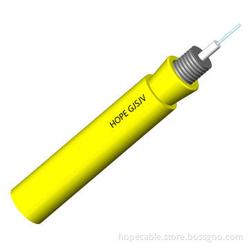 1 Core Single/Multi-mode G.651/2 G.652D/G.655/G.657 GJSJV Single Fiber Armored Indoor Optic Cable